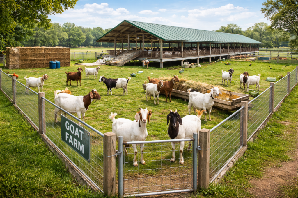 Goat Farming Setup goat farm setup in india