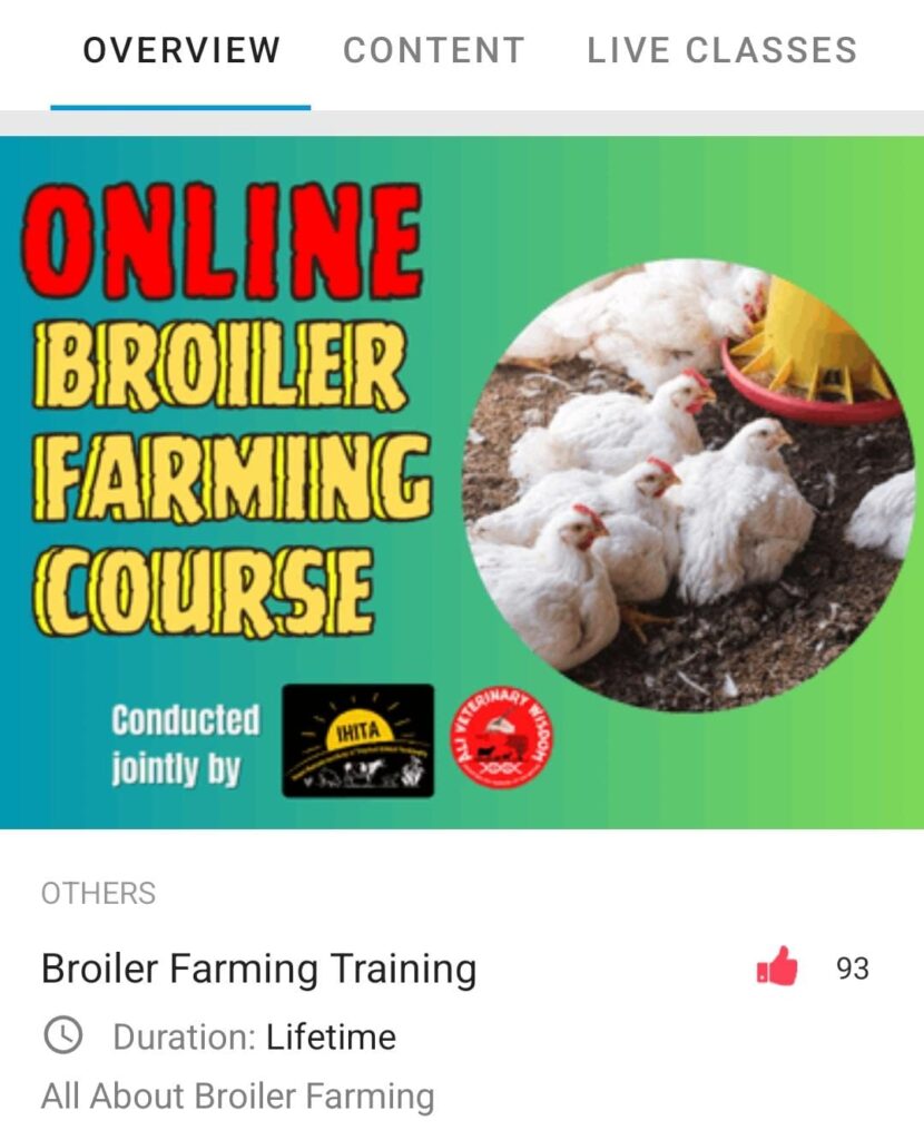 online broiler farming course