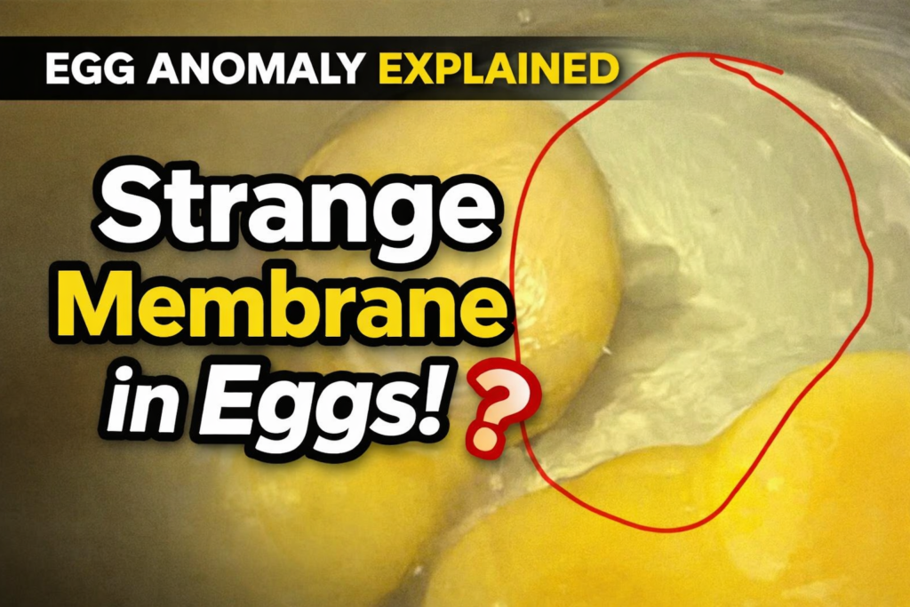 Membranous Structure Attached to Egg Yolk in Layer Hens – A Field Perspective egg yolk membrane anomaly