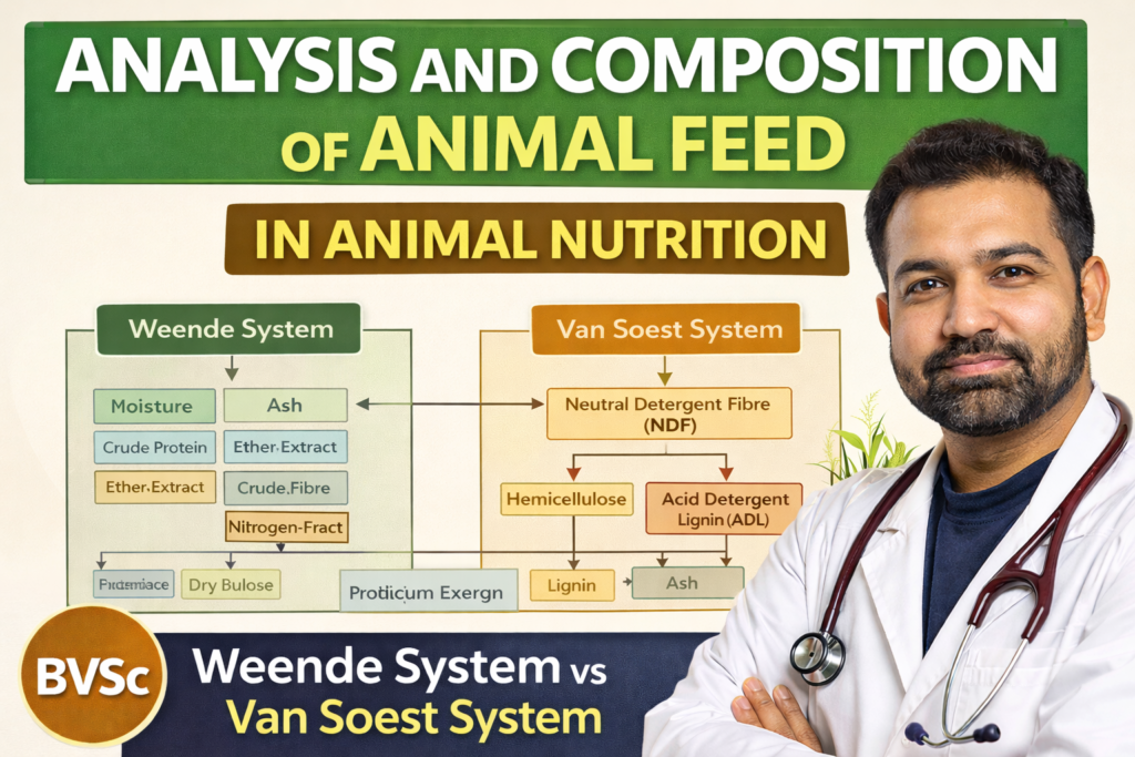 proximate analysis van soest and weende system