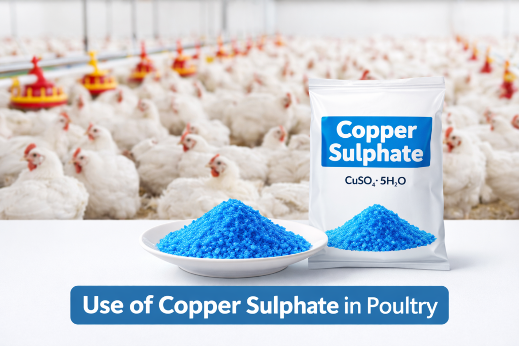 use of copper sulphate in poultry farming