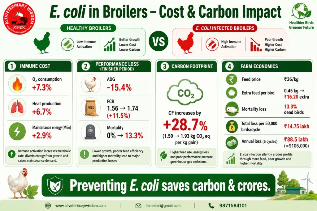 E.coli in Broilers cost