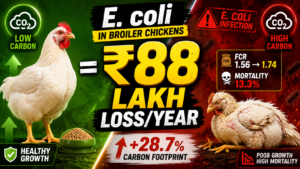 E.coli causes higher FCR