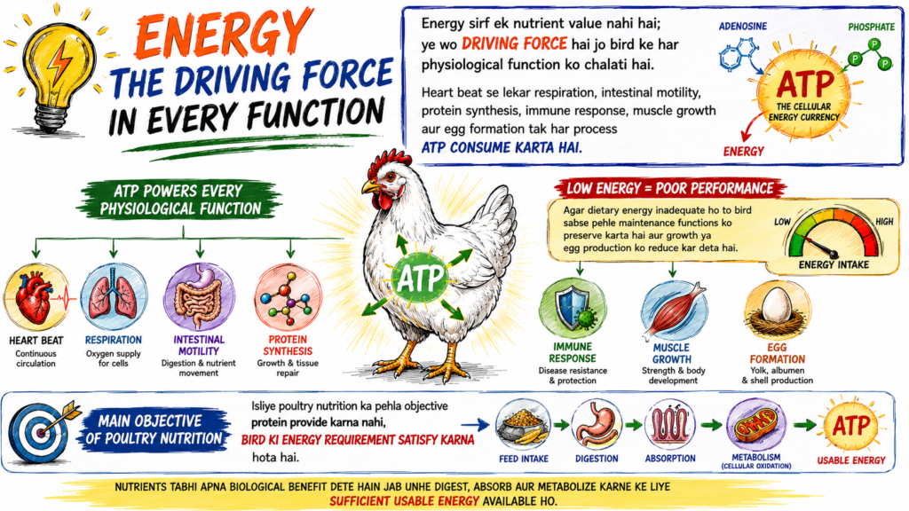 energy in poultry feed