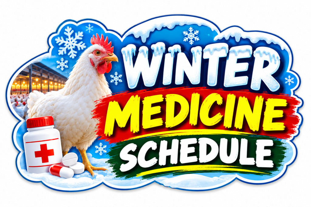 winter broiler medicine schedule