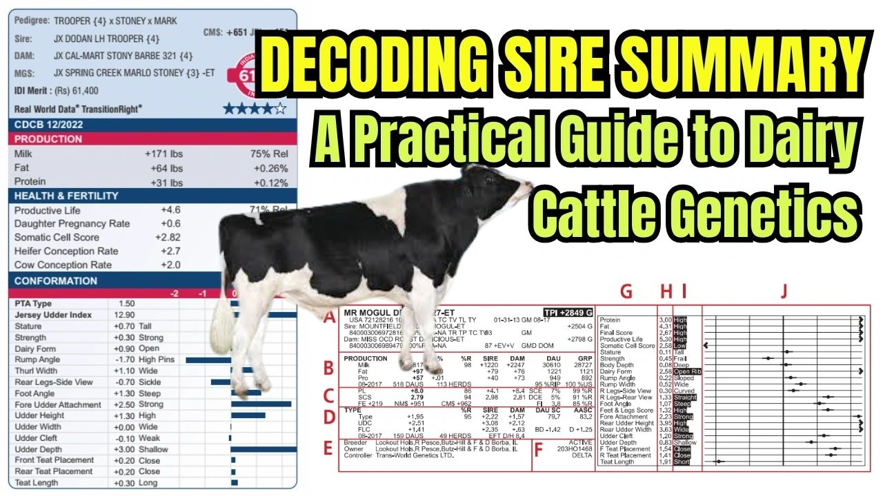 Decoding Sire Summary: A Practical Guide to Dairy Cattle Genetics