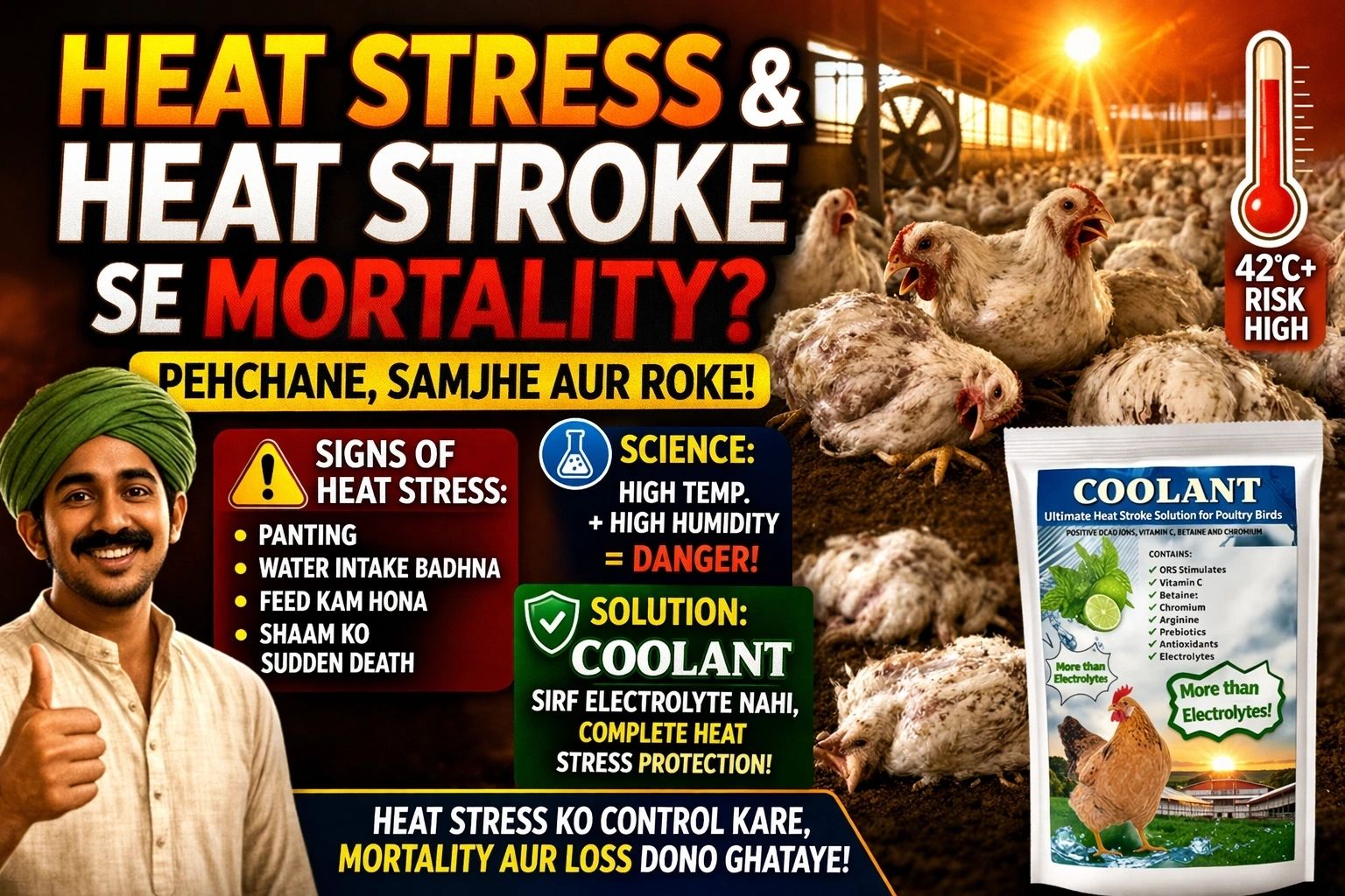 Heat Stress and Heat Stroke in Poultry