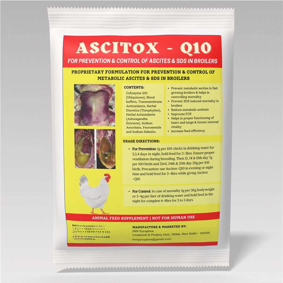 Winter Management in Poultry Farming Ascitox Q10 IMN Pyrophos